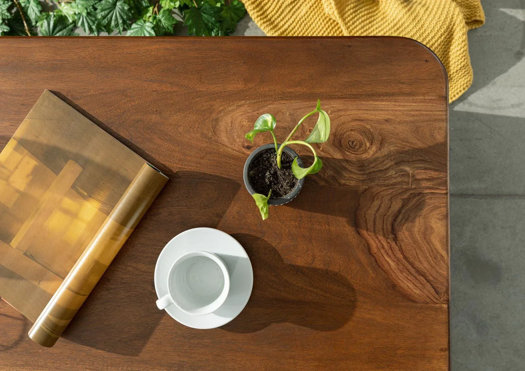 Segur Solid Wood Coffee Table In Provincial Teak Finish For Living Room