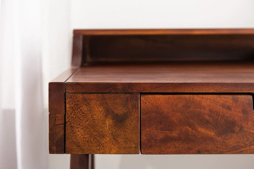 Steven Solid Wood Study Table In Honey Oak Finish  For Study Room Furniture