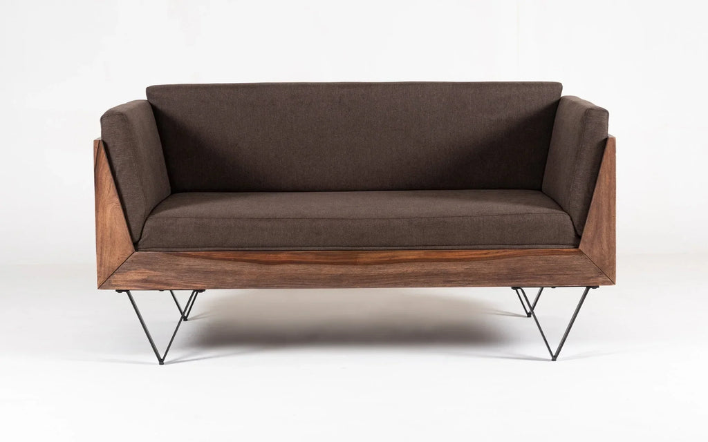 Orangetree Solid Wood 3 Seater Sofa & 2 Seater Sofa In Natural Teak Finish For Living Room